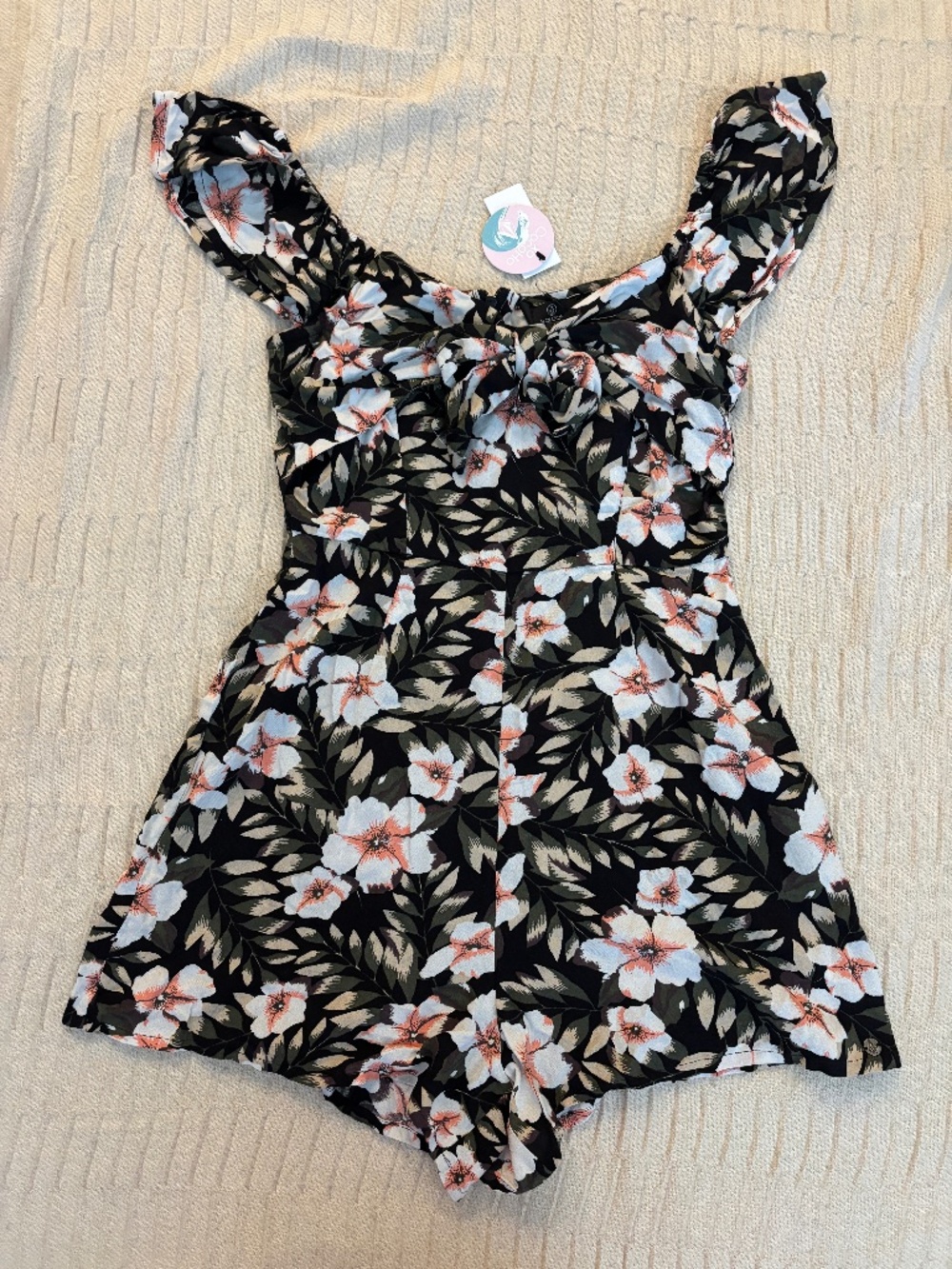 Volcom Tropical Print Romper